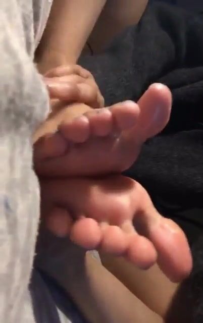 My friend was sucking her toes for me while I watched and nutted