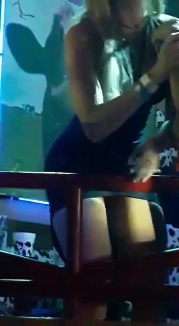 Hot girl dancing in nightclub
