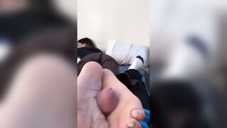 Latina Soles: Another footjob from turbo green TikTok girl, enjoy, this should be all the videos of her :) #4