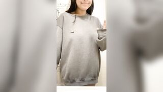Did you know I’m busty under my sweatshirt?