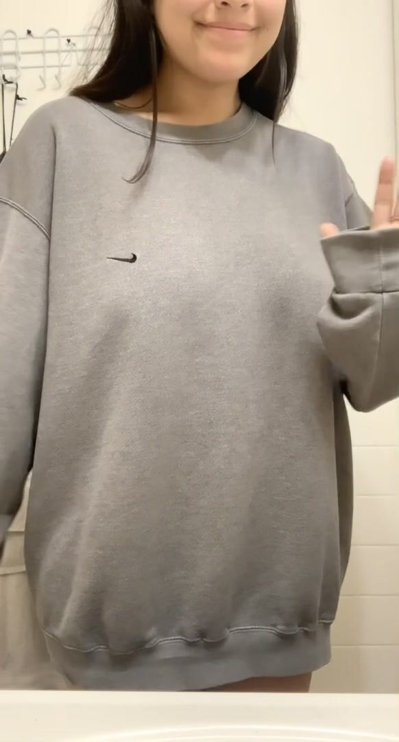 Did you know I’m busty under my sweatshirt?