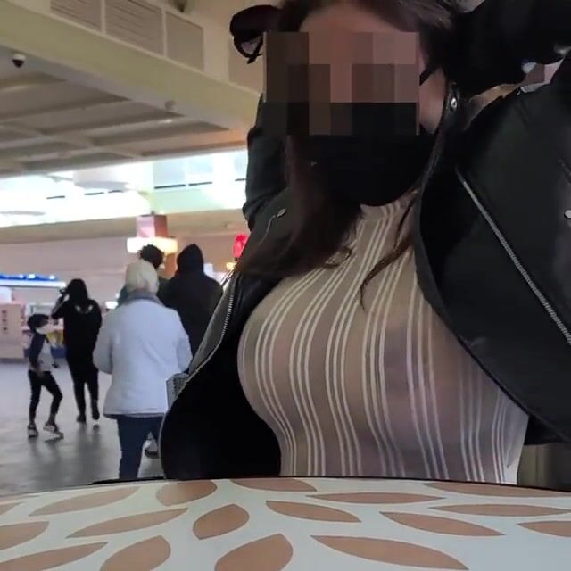 Larina MILF At The Mall Food Court